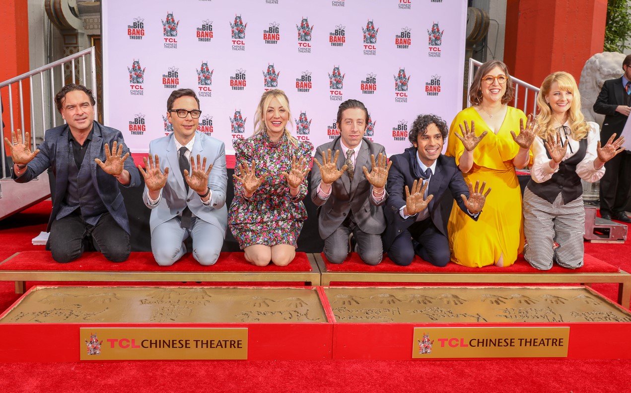 THE BIG BANG THEORY Handprint Ceremony at Historic TCL Chinese Theatre IMAX® in Hollywood